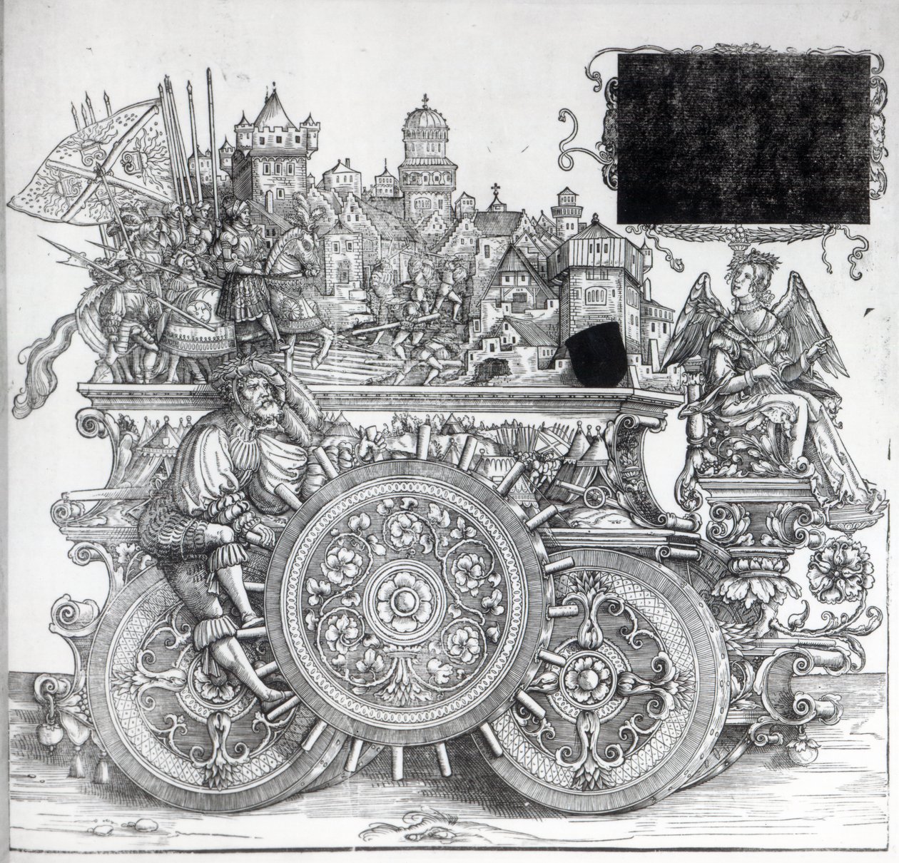 Scene fra Maximilians triumftog, ca.1516-18 af Hans Burgkmair