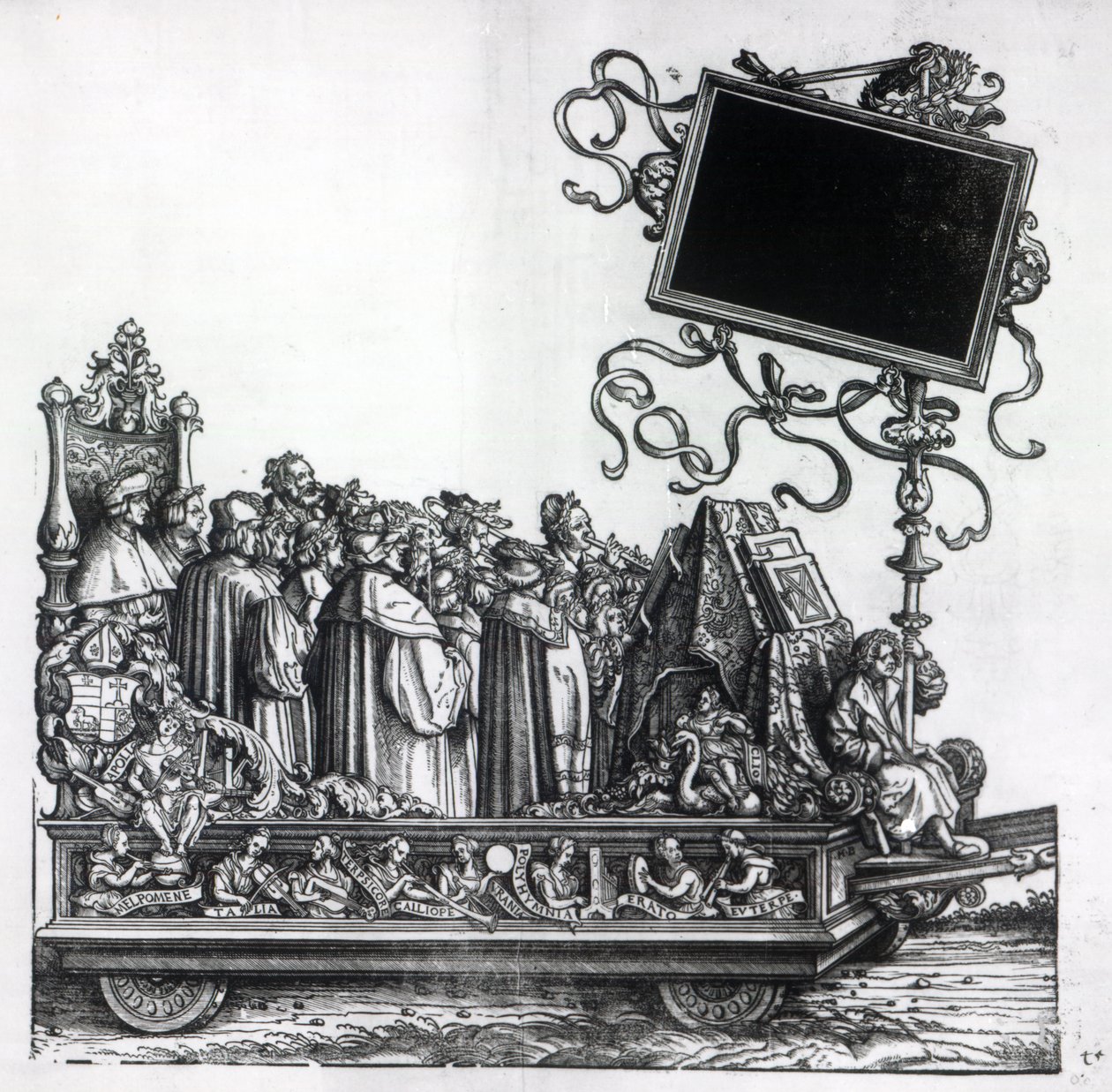 Scene fra Maximilians triumftog, ca. 1516-18 af Hans Burgkmair