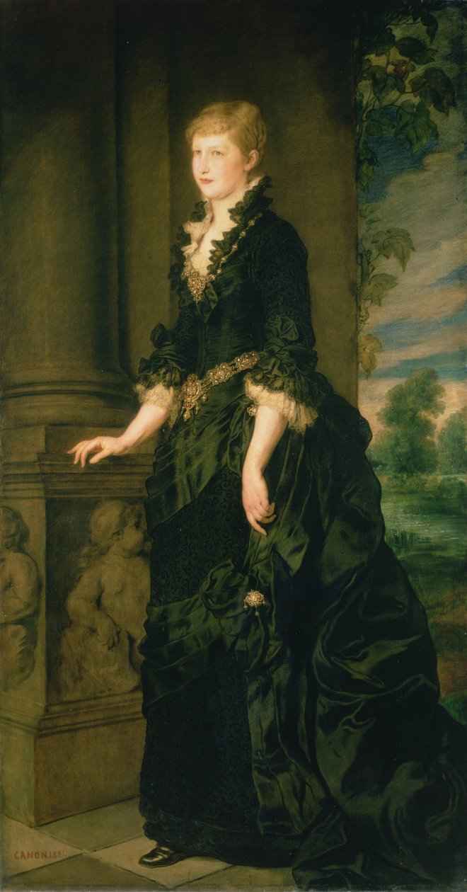Kronprinsesse Stephanie af Belgien, konsort med kronprins Rudolf af Østrig (1858-89), 1881 af Hans Canon