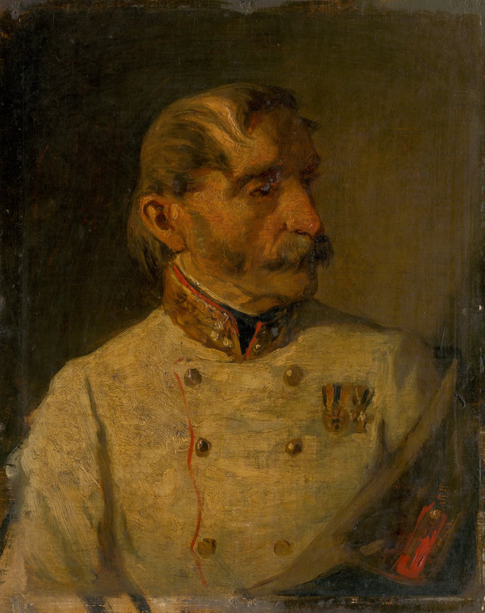 Portræt af en militærofficer af Hans Canon