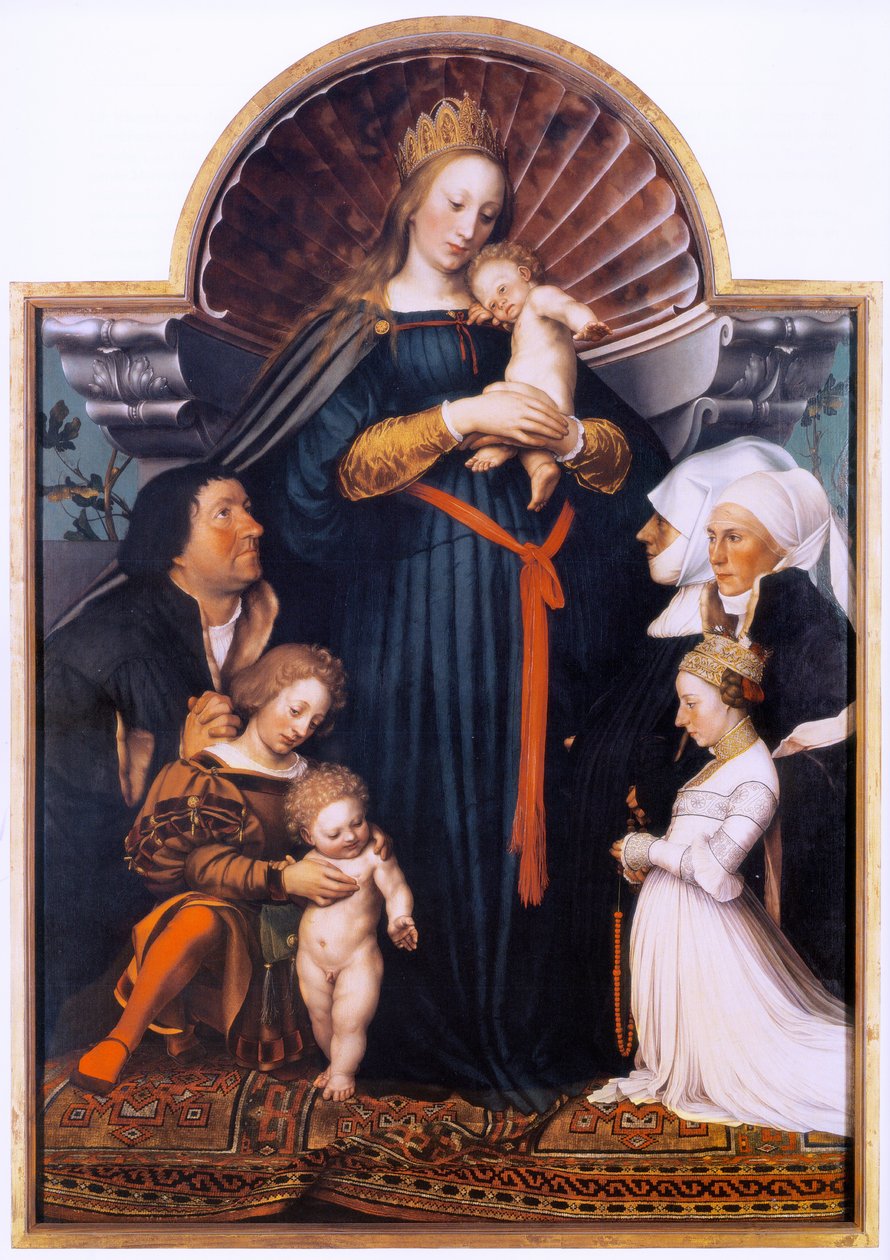 Darmstadt Madonna af Hans Holbein