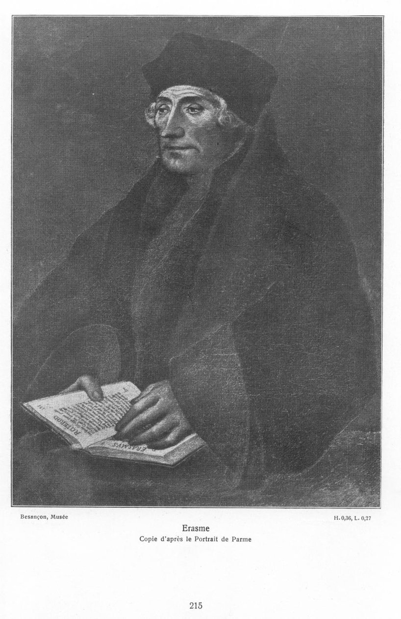 Desiderius Erasmus af Hans Holbein