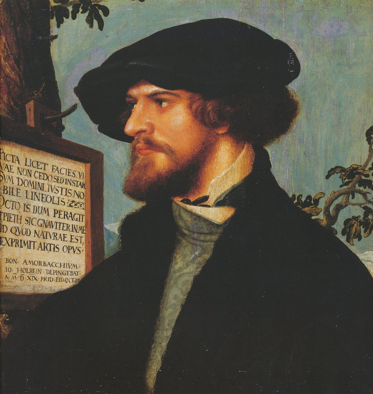 Portræt af Bonifacius Amerbach af Hans Holbein