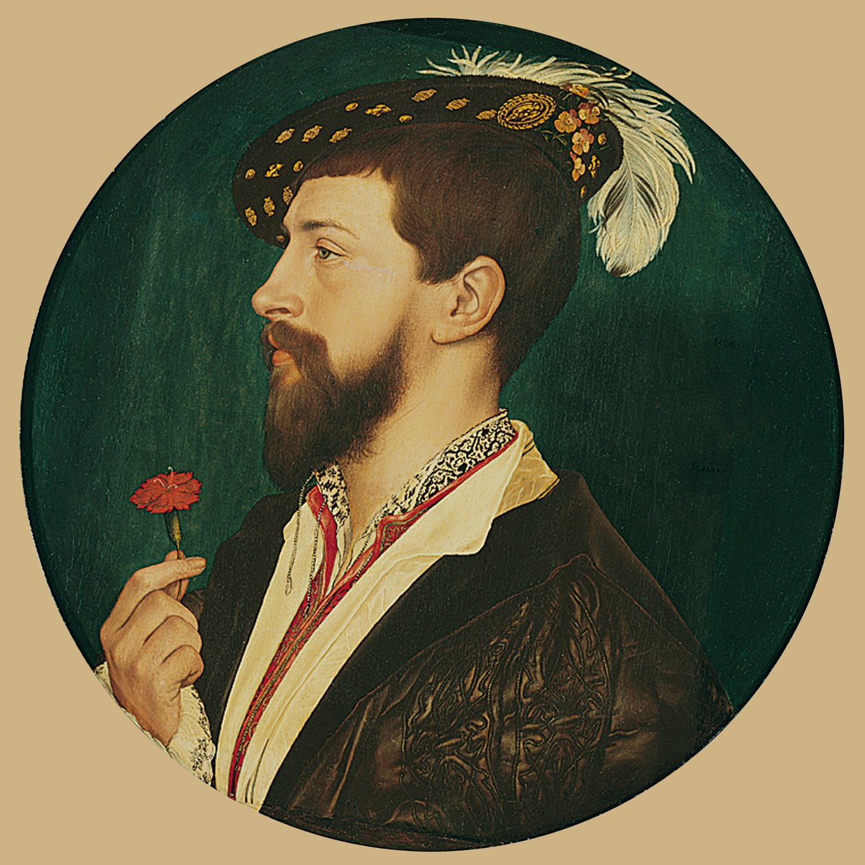 Portræt af Simon George af Cornwall af Hans Holbein der Jüngere