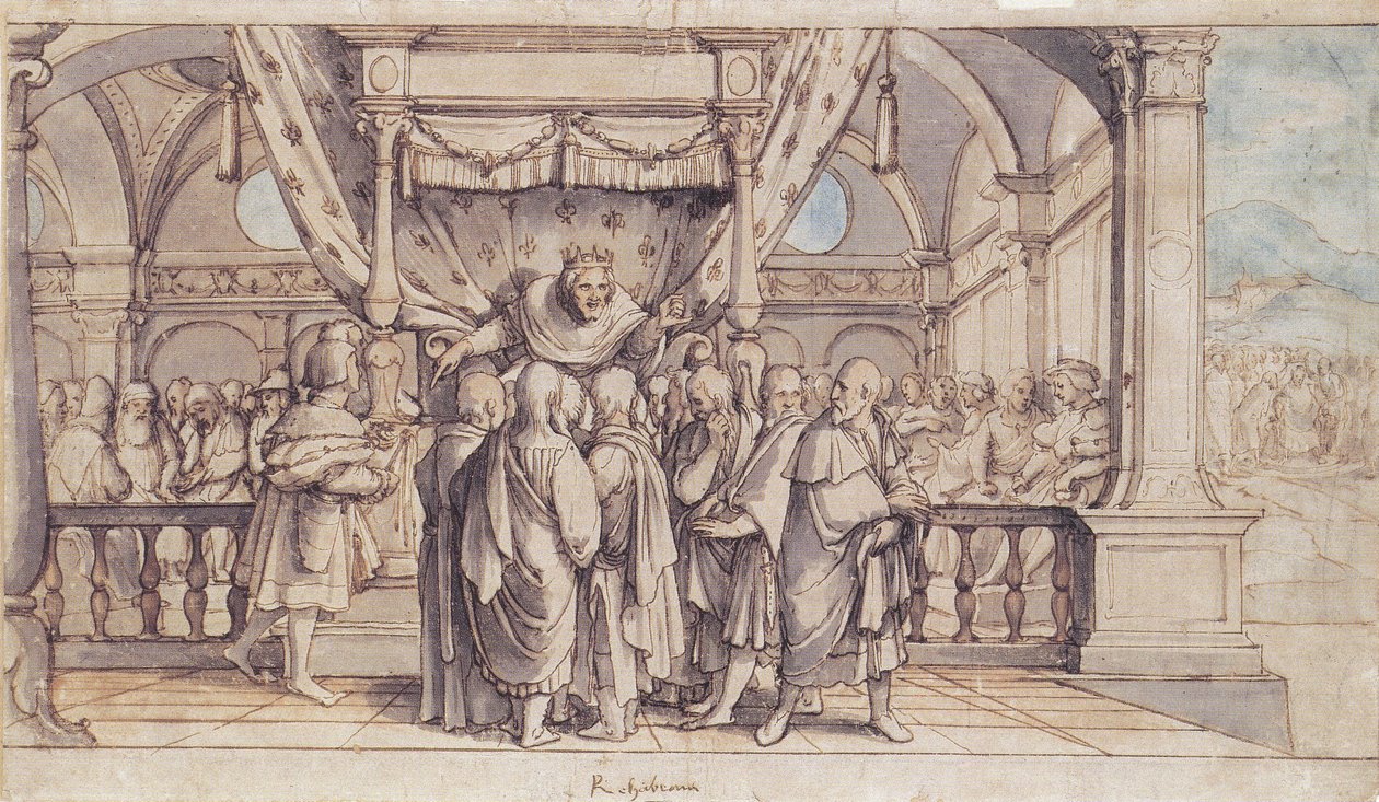 Rehoboams Insolence af Hans Holbein der Jüngere