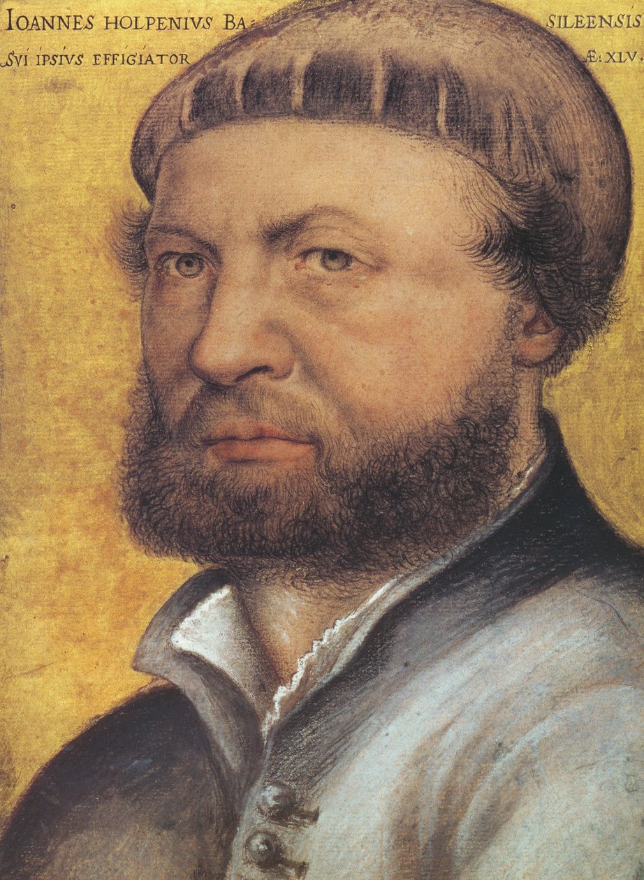 selvportræt af Hans Holbein der Jüngere