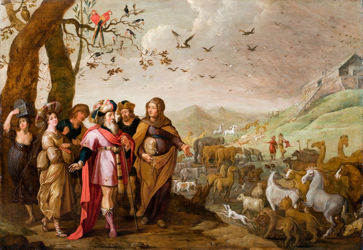 Noah går ind i arken af Hans III Jordaens