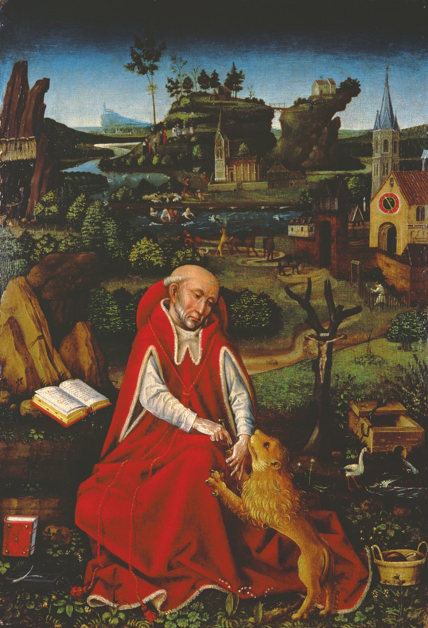 Sankt Hieronymus og Løven af Hans Leonard Schaufelein