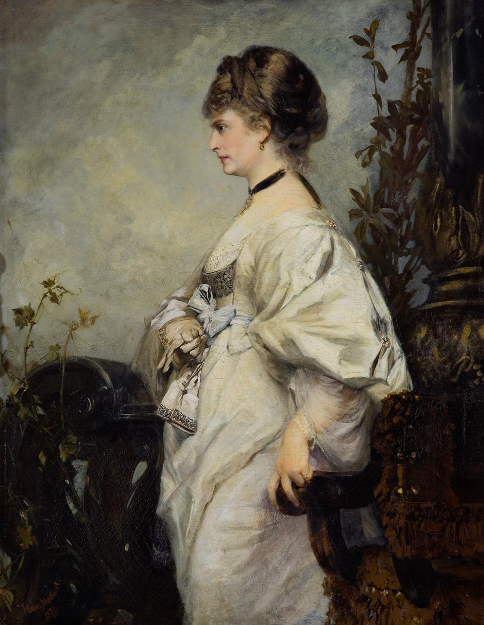 Magdalena PlachnEngelsk: Portræt Magdalena Plachn af Hans Makart