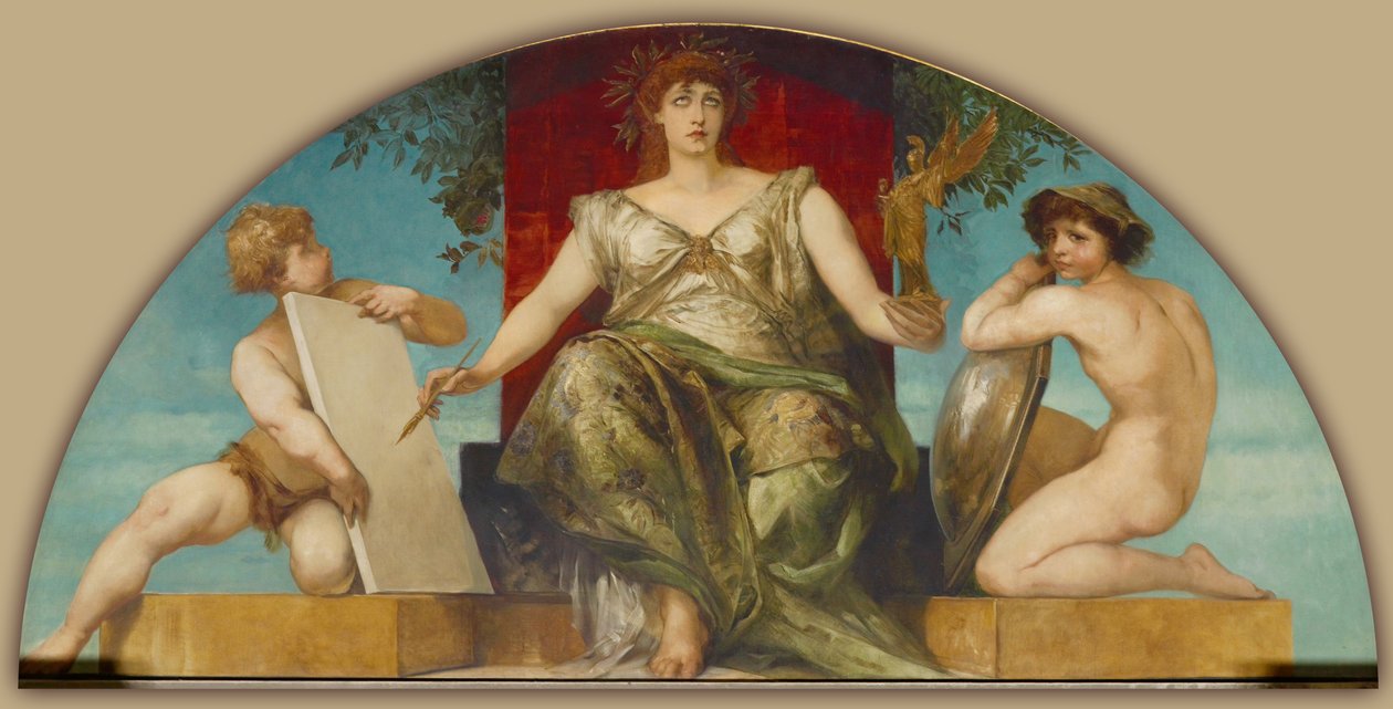 Allegori om loven og sandheden om repræsentation af Hans Makart