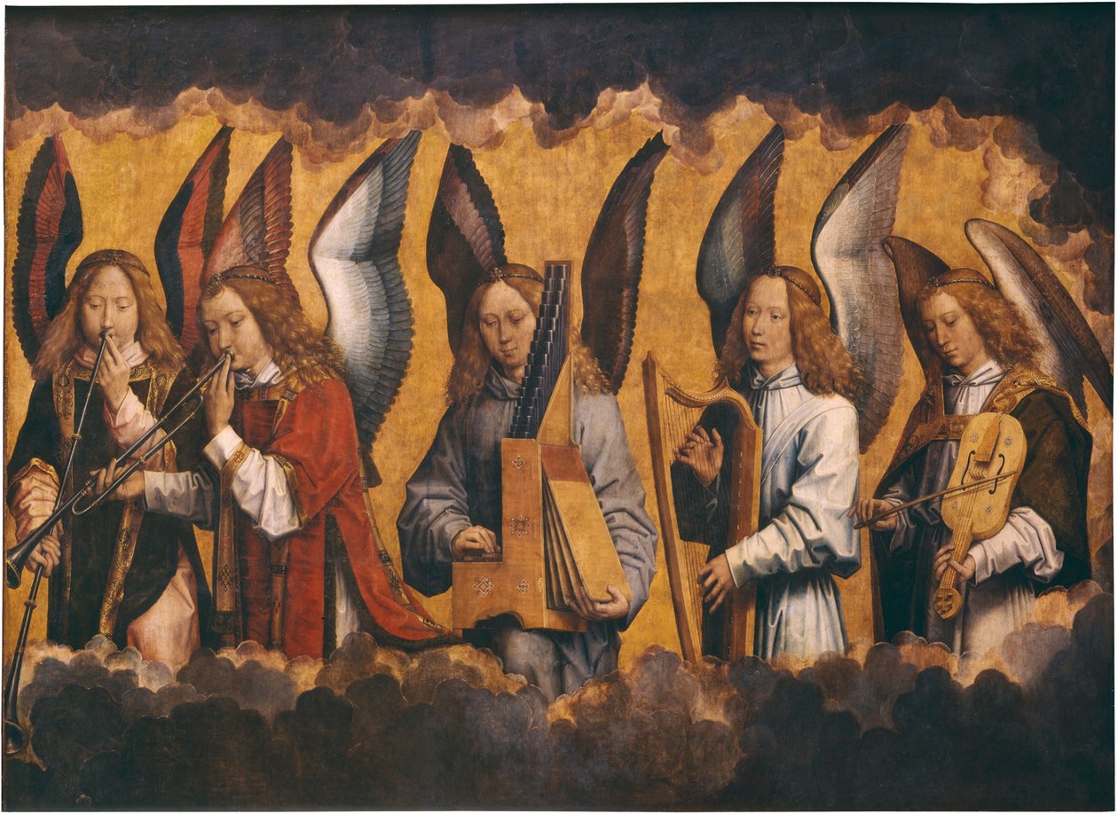 Musikskabende engle af Hans Memling