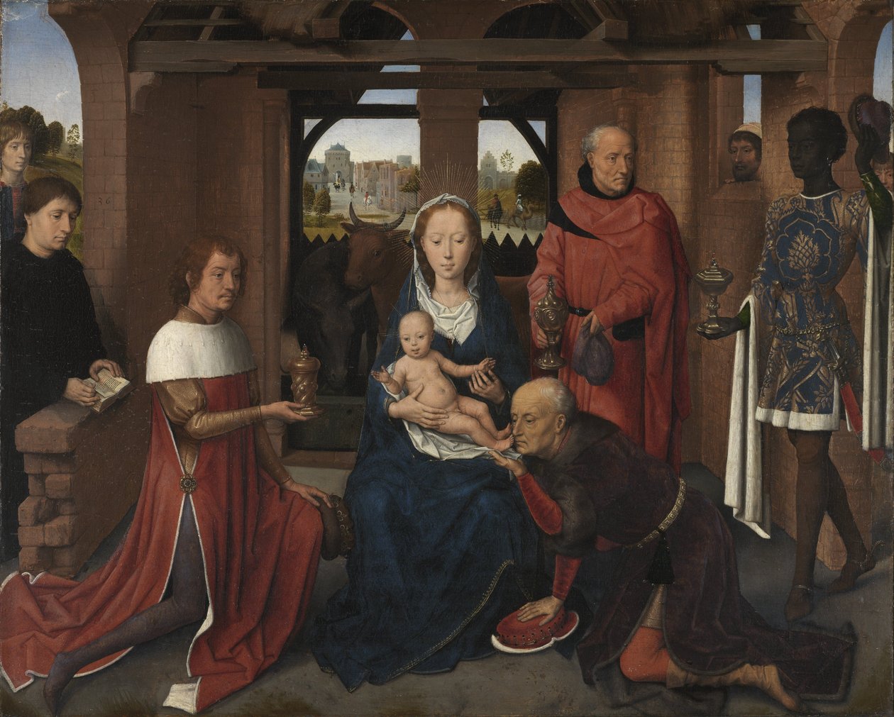 Centralpanel i Triptych af Jan Floreins af Hans Memling