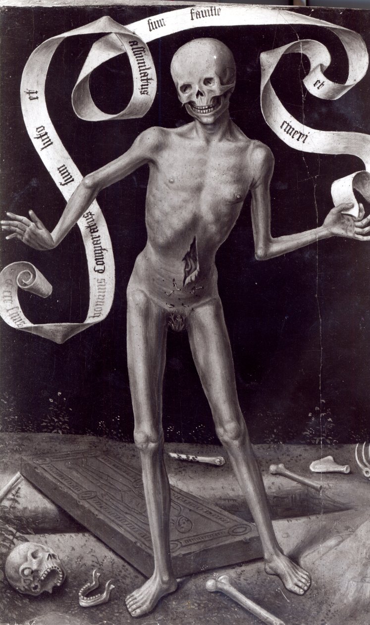 Døden, venstre panel fra Triptych of Earthly Vanity and Divine Salvation, ca. 1485 af Hans Memling