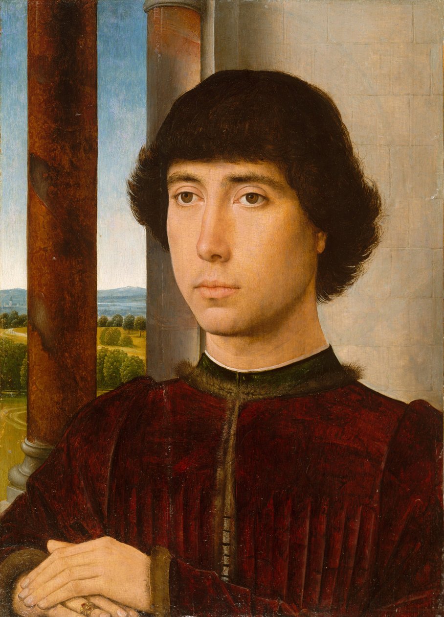 Portræt af en ung mand, ca.1470-75 af Hans Memling