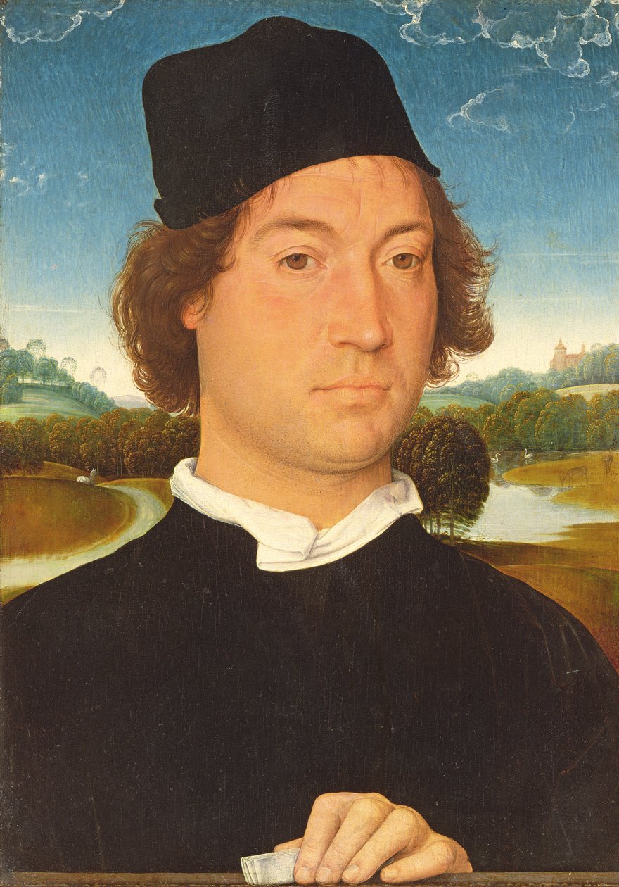 Portræt af en ukendt mand, ca. 1485 af Hans Memling
