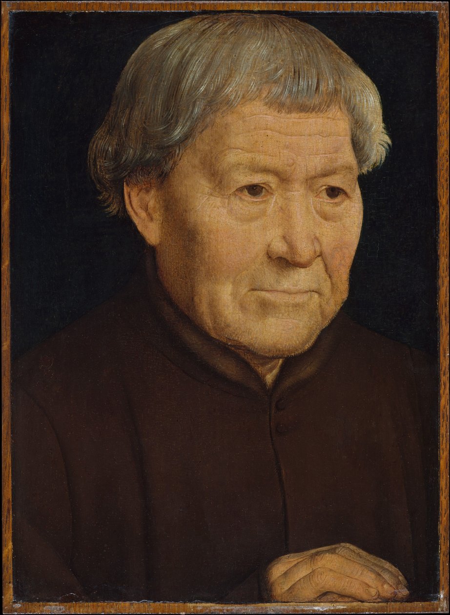 Portræt af gammel mand af Hans Memling