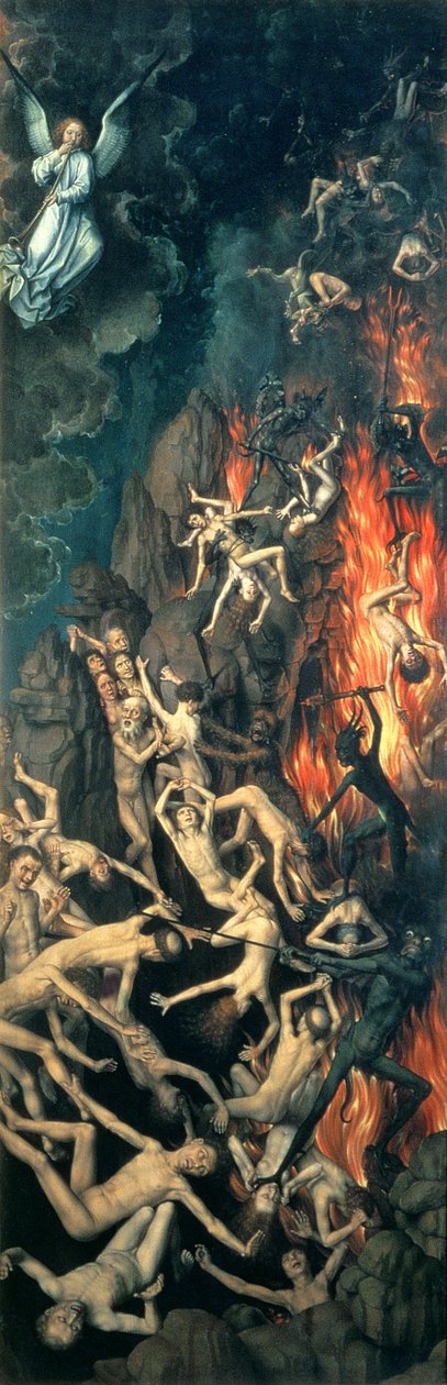 The Last Judgement, 1473 olie på panel detalje af 144071 af Hans Memling