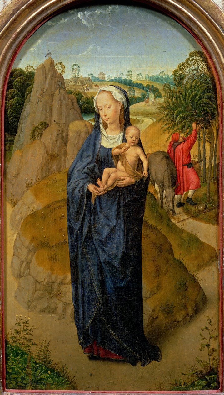 Resten på flugten til Egypten af Hans Memling