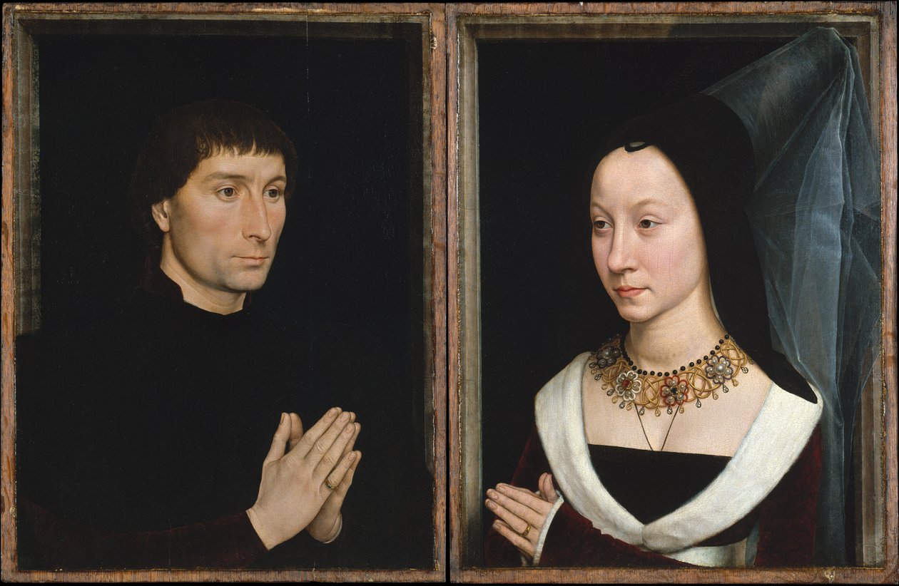 Tommaso di Folco og Maria Portinari, ca. 1470 af Hans Memling