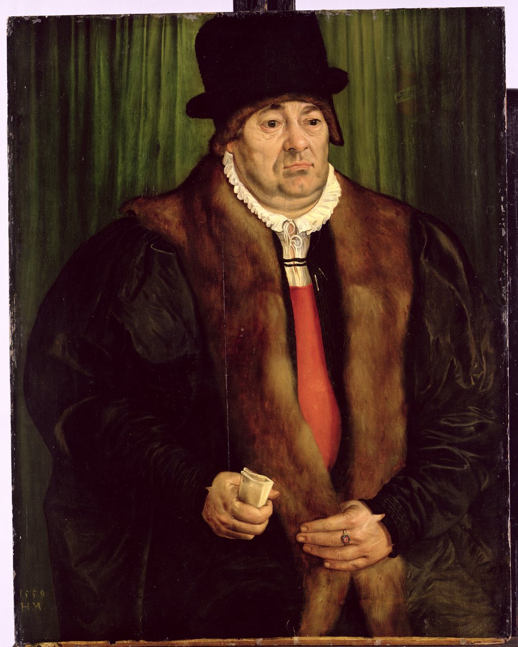 Portræt af en München-aristokrat, 1559 af Hans Muelich or Mielich