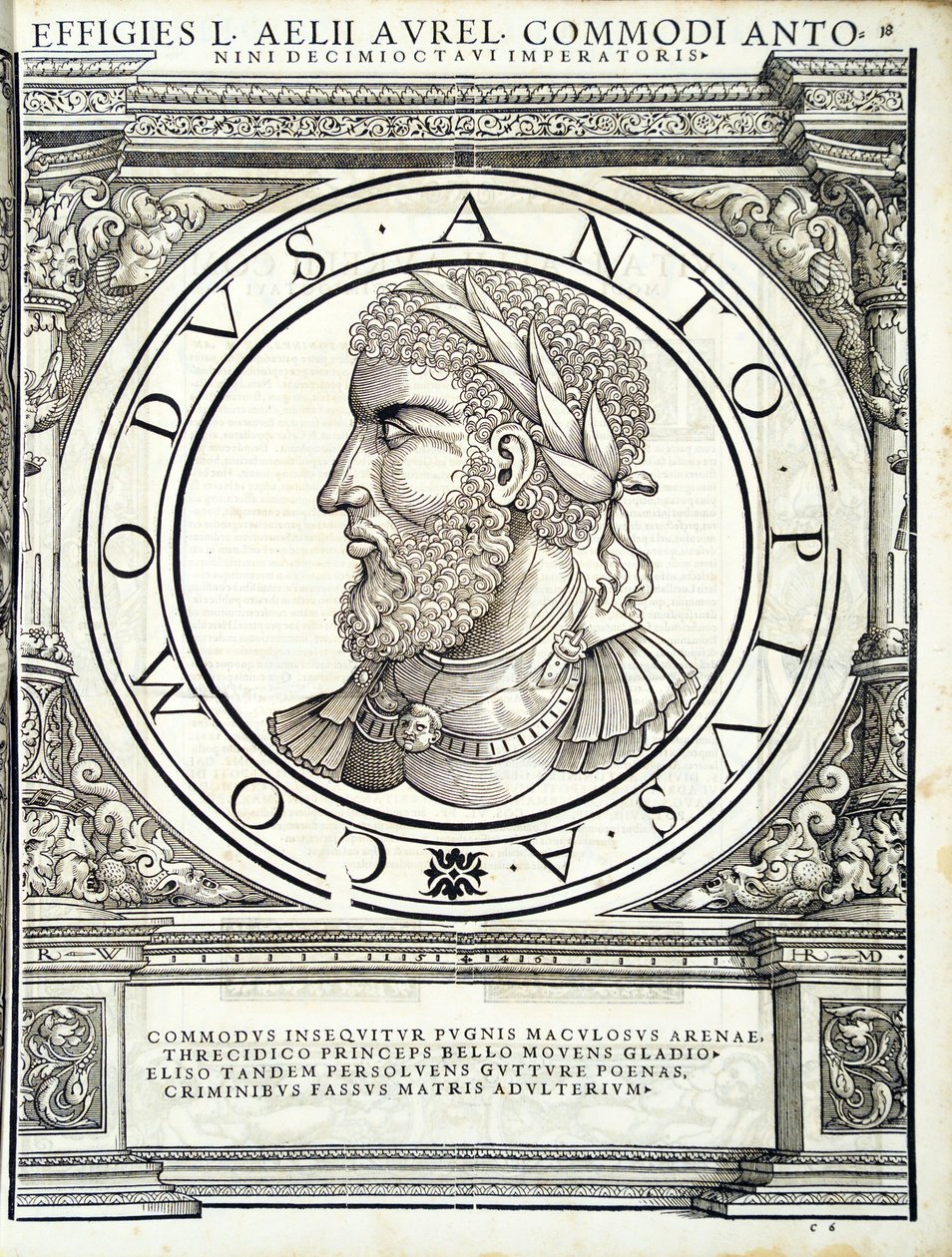 Commodus, illustration fra 