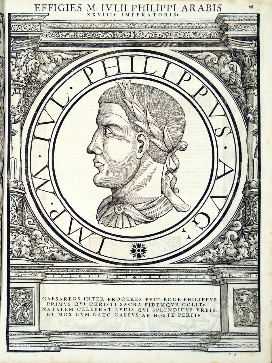 Julius Philippus, illustration fra romerske kejsere i hele øst og vest af Hans Rudolf Manuel Deutsch