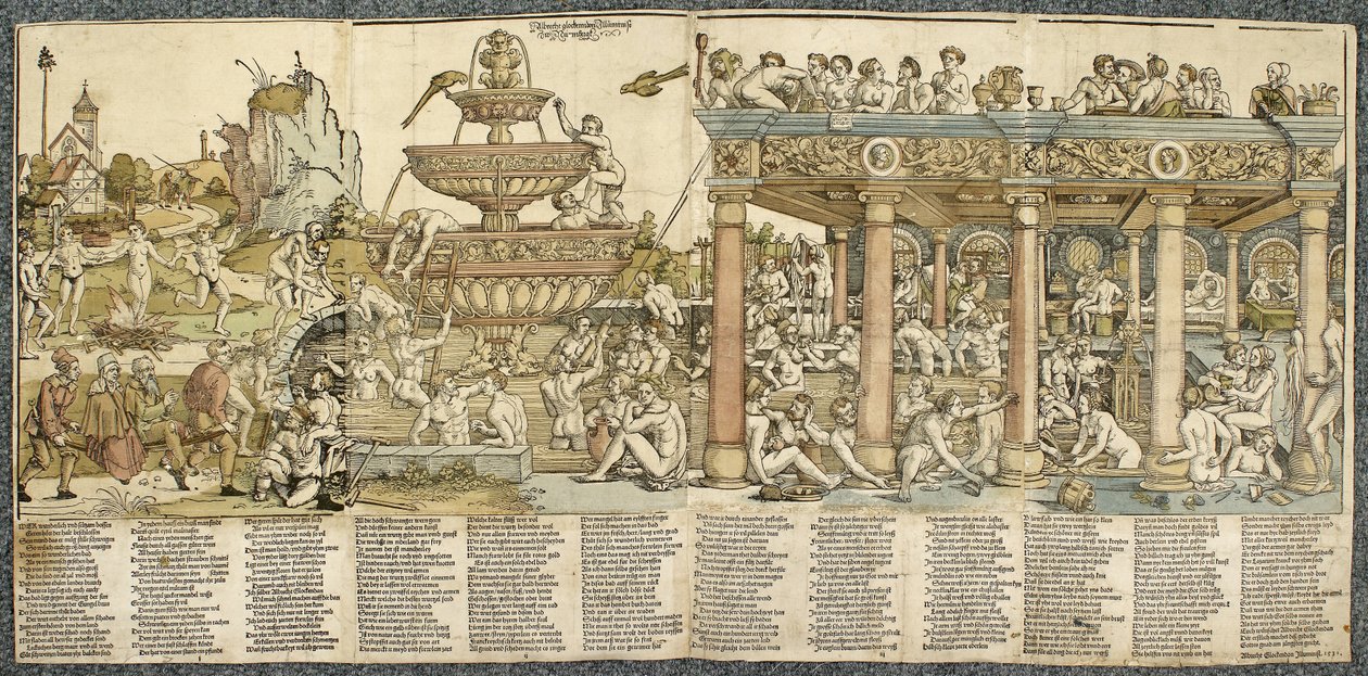 The Fountain of Youth, 1531 (træsnit, trykt fra fire blokke) af Hans Sebald Beham