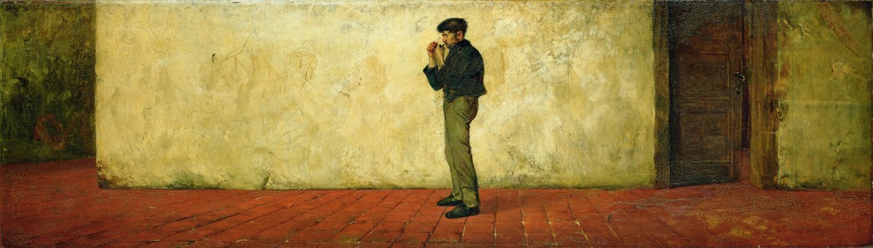 En korridor i det gamle anatomiske institut i Weimar, 1882 af Hans Speckter