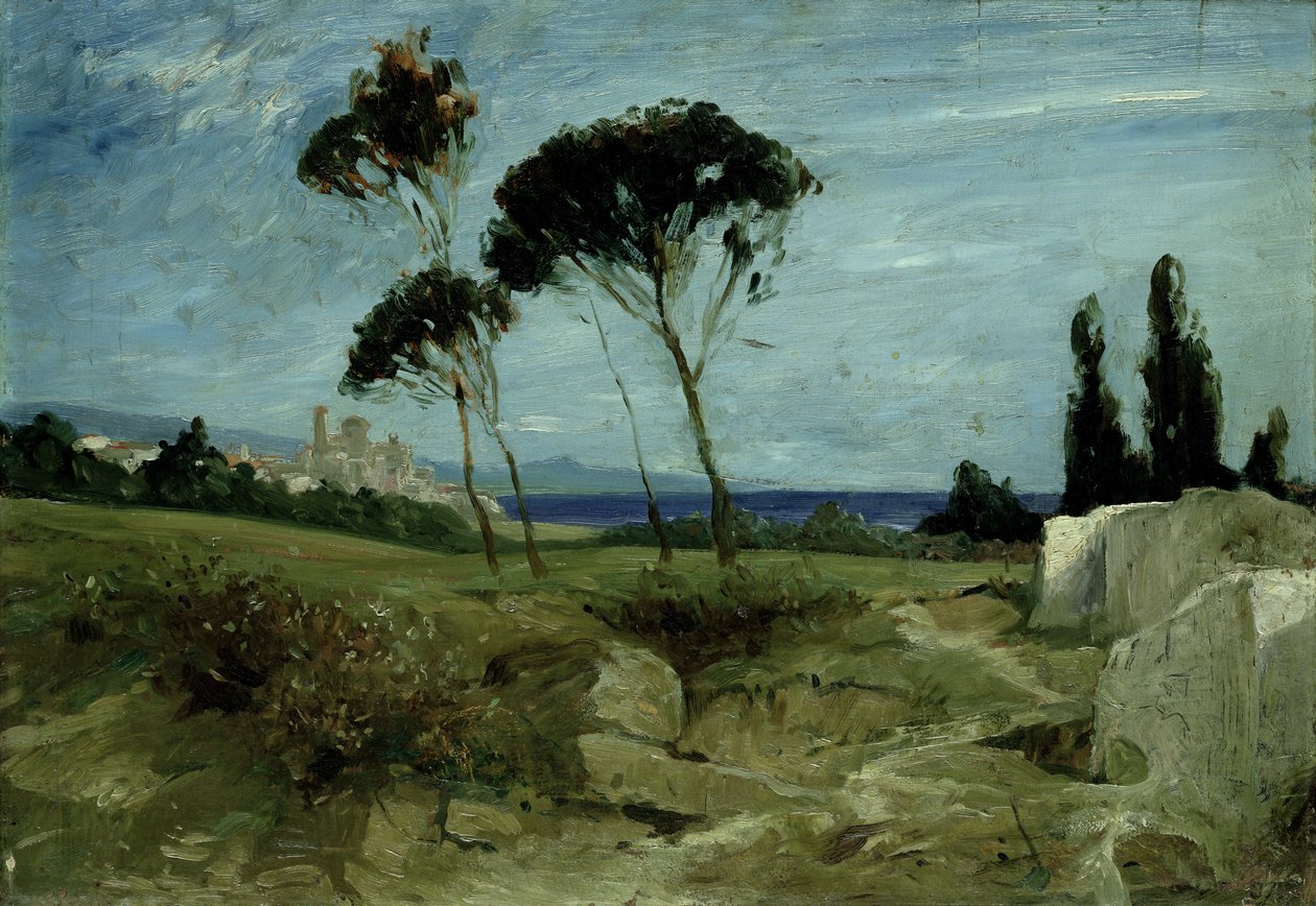 Landskab ved Nettuno, 1887 af Hans Speckter