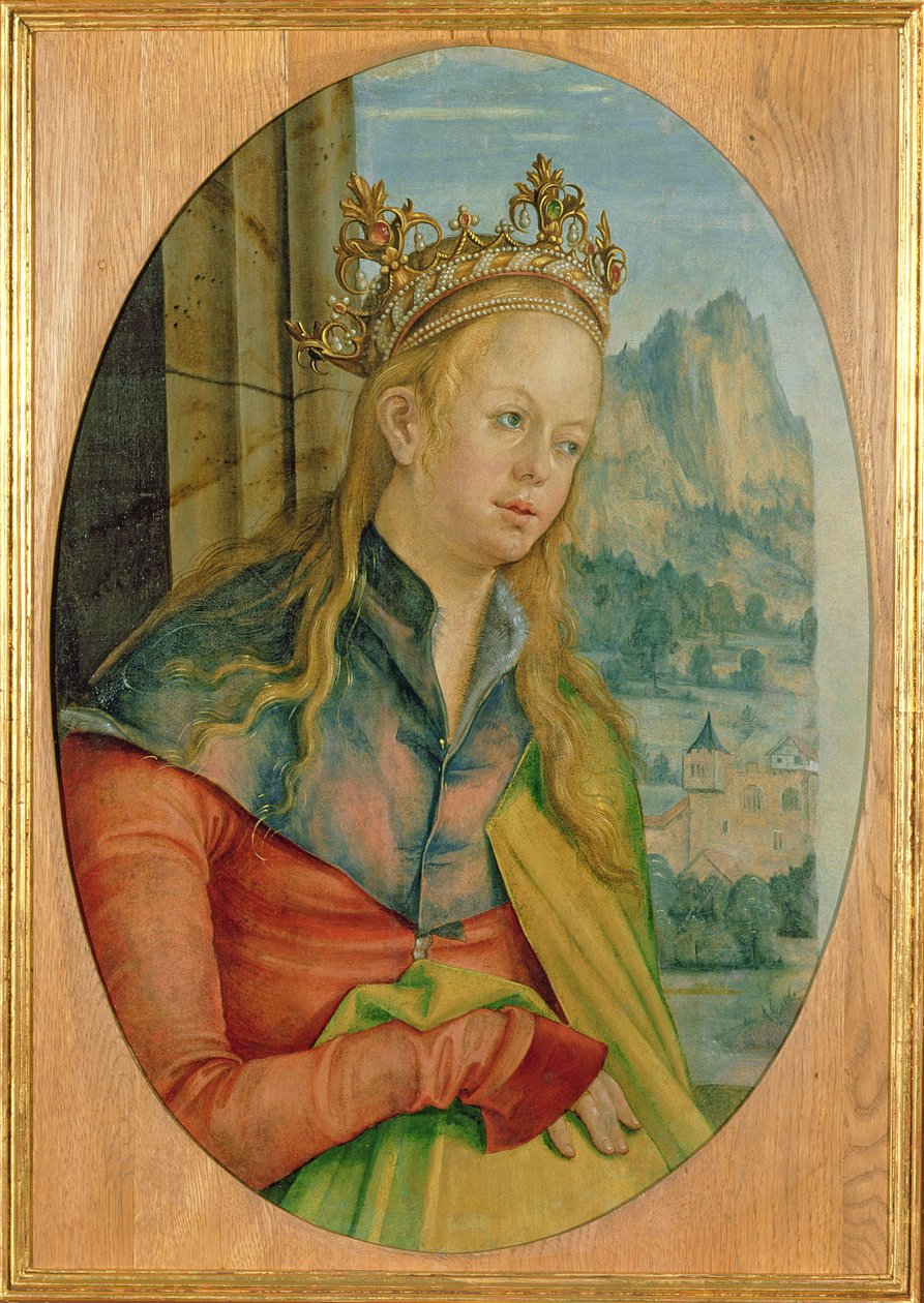 St. Catherine of Alexandria, ca. 1511 (tempera på panel) af Hans Suess Kulmbach