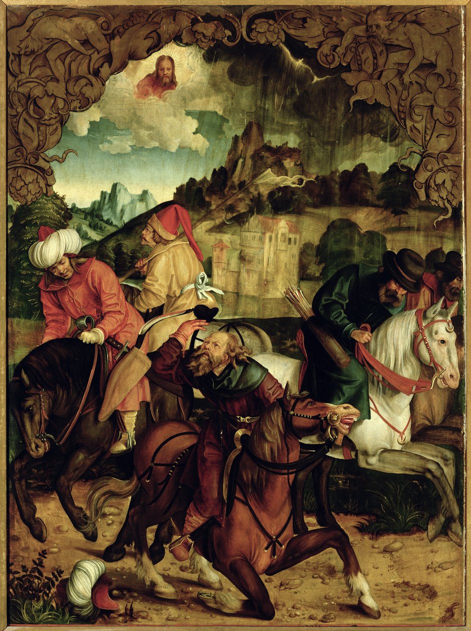 The Conversion of St. Paul, fra en polyptykon, der skildrer Scener fra SS
