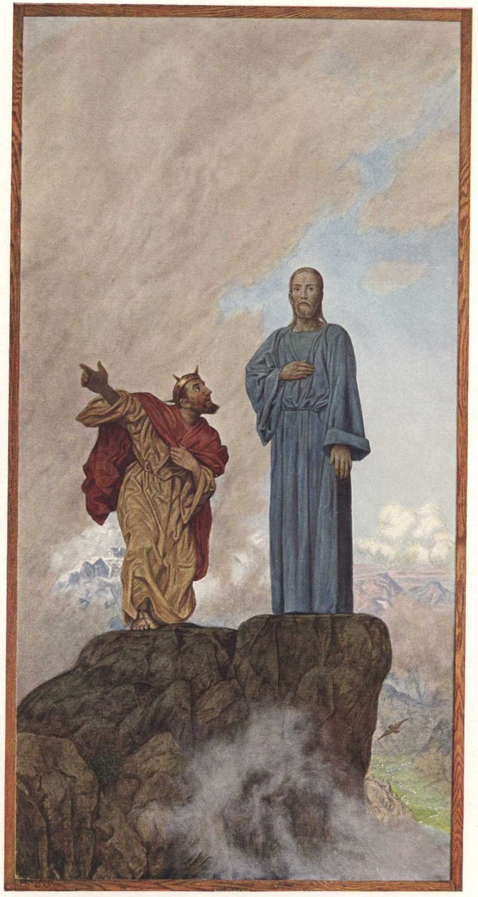 Kristi fristelse af Hans Thoma