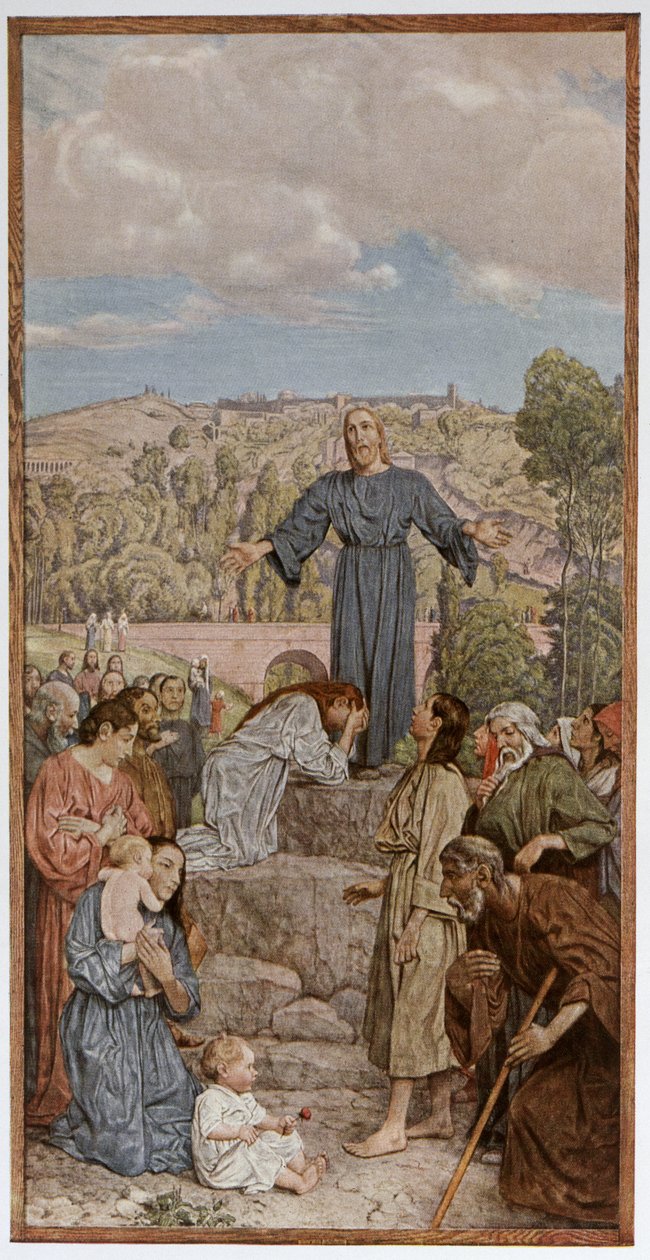 Kristus prædiker, illustration fra 