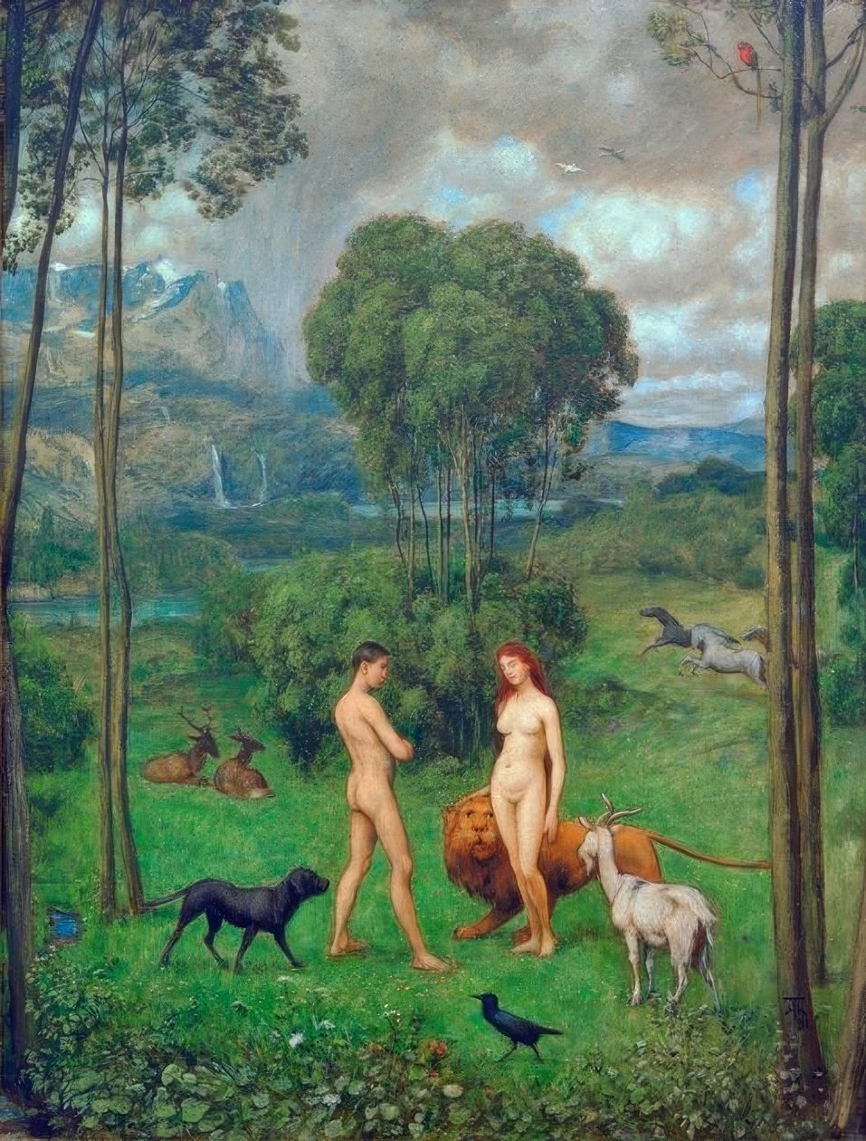 I Paradis af Hans Thoma