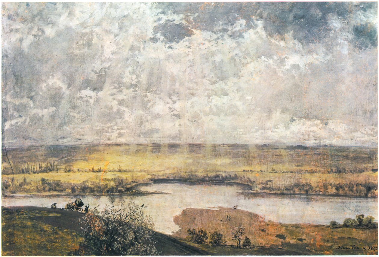 Mainlandschaft / Mainebene af Hans Thoma