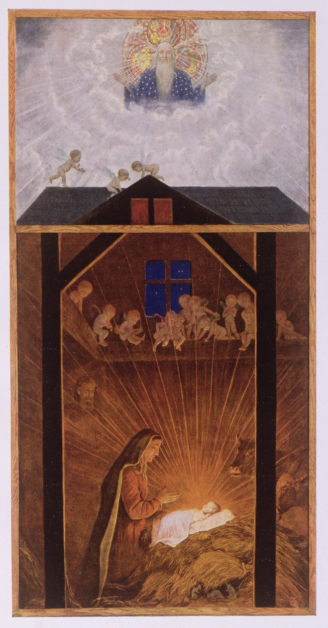 The Nativity, illustration fra 