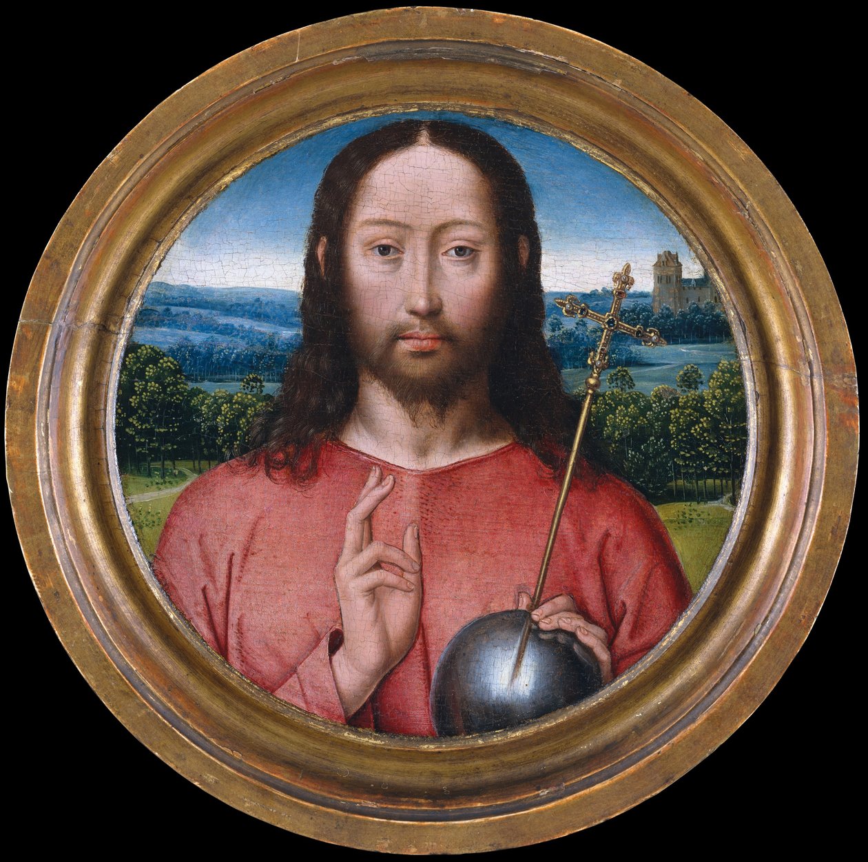 Salvator Mundi, 1475-99 af Hans Memling