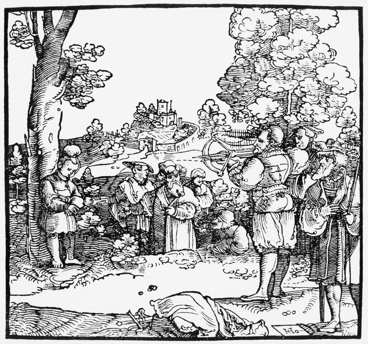 William Tell af Hans the Younger Schaufelein