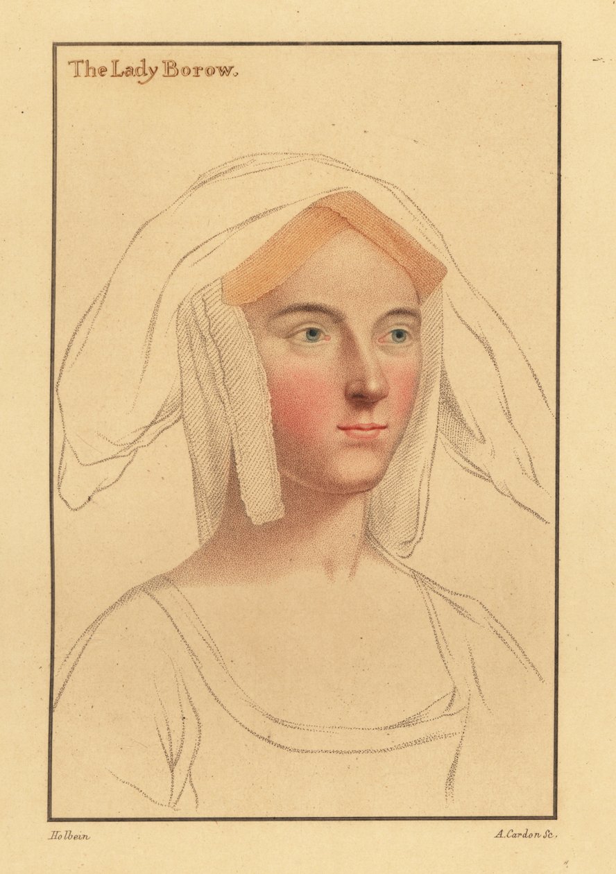 Alice London eller Catherine Clifton eller Catherine Parr., 1812 (gravering) af Hans (after) Holbein the Younger
