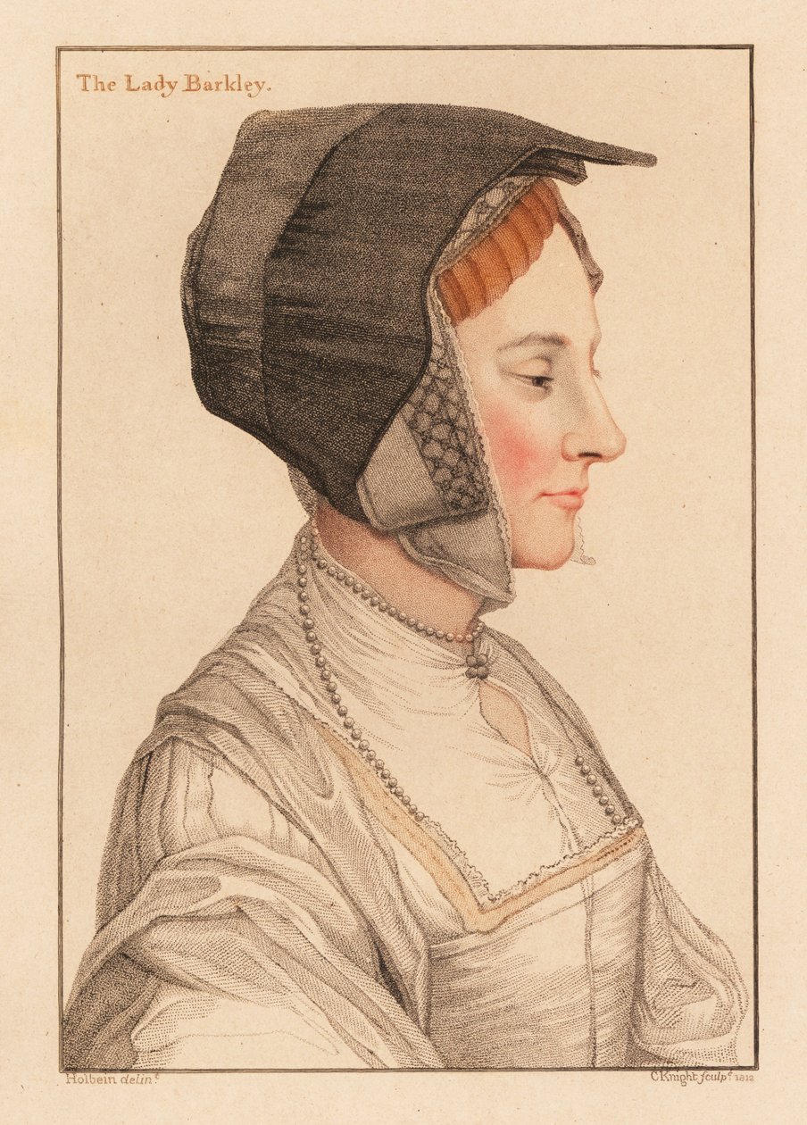 Anne Savage, anden kone til Thomas Lord Berkeley., 1812 (gravering) af Hans (after) Holbein the Younger