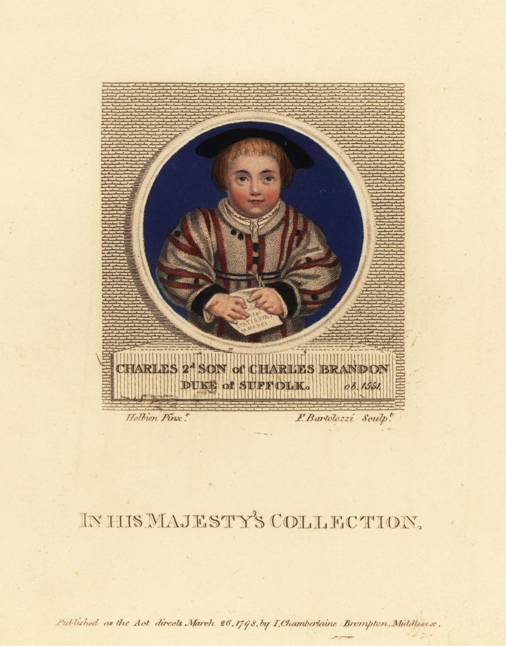 Charles Brandon, 3. hertug af Suffolk af Hans (after) Holbein the Younger