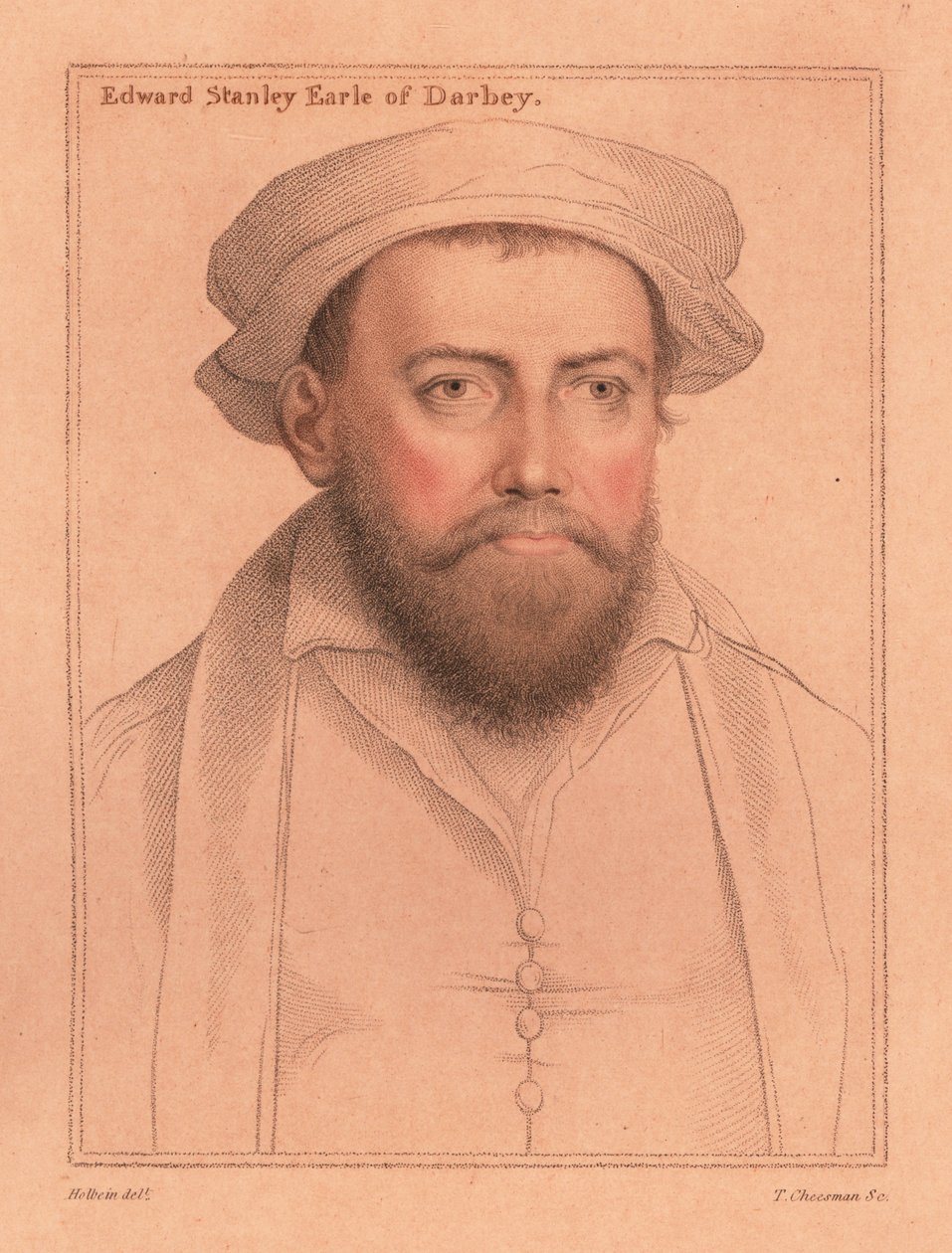 Edward Stanley, 3. jarl af Derby., 1812 (gravering) af Hans (after) Holbein the Younger