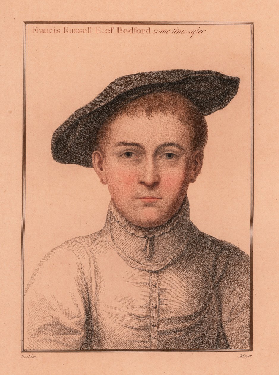 Francis Russell, 2. jarl af Bedford., 1812 (gravering) af Hans (after) Holbein the Younger