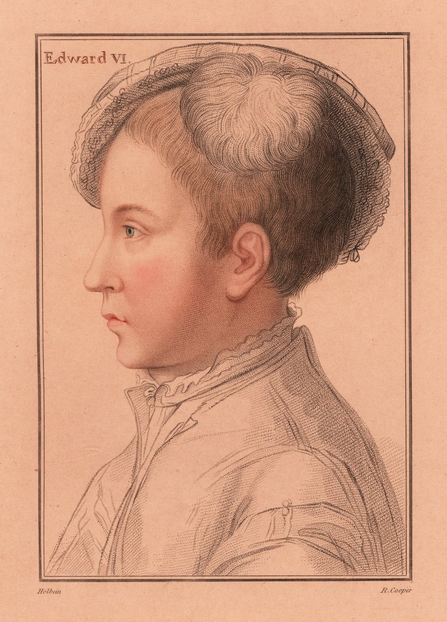 Kong Edward VI af England af Hans (after) Holbein the Younger