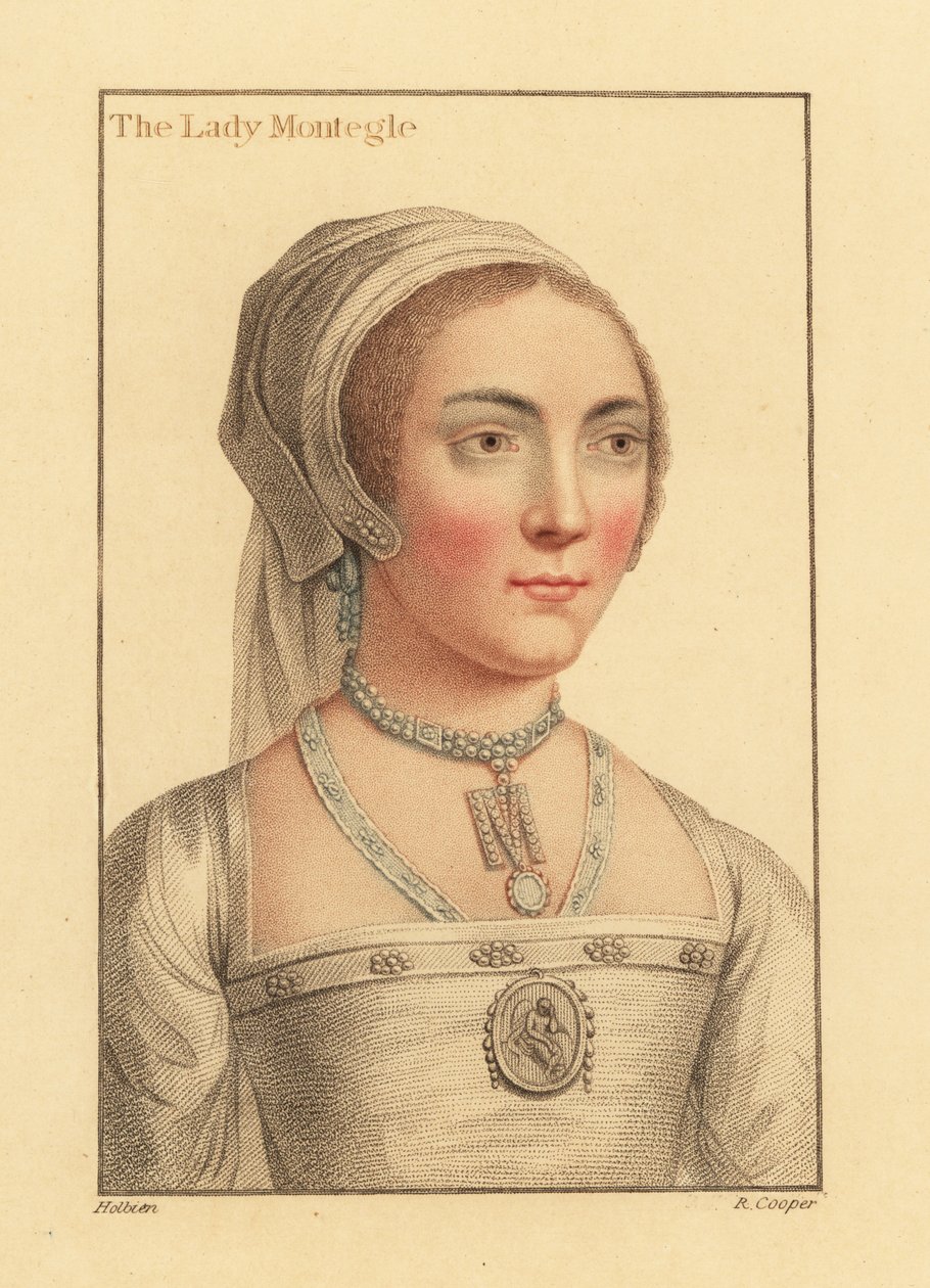 Lady Mary Brandon, baronesse Monteagle af Hans (after) Holbein the Younger