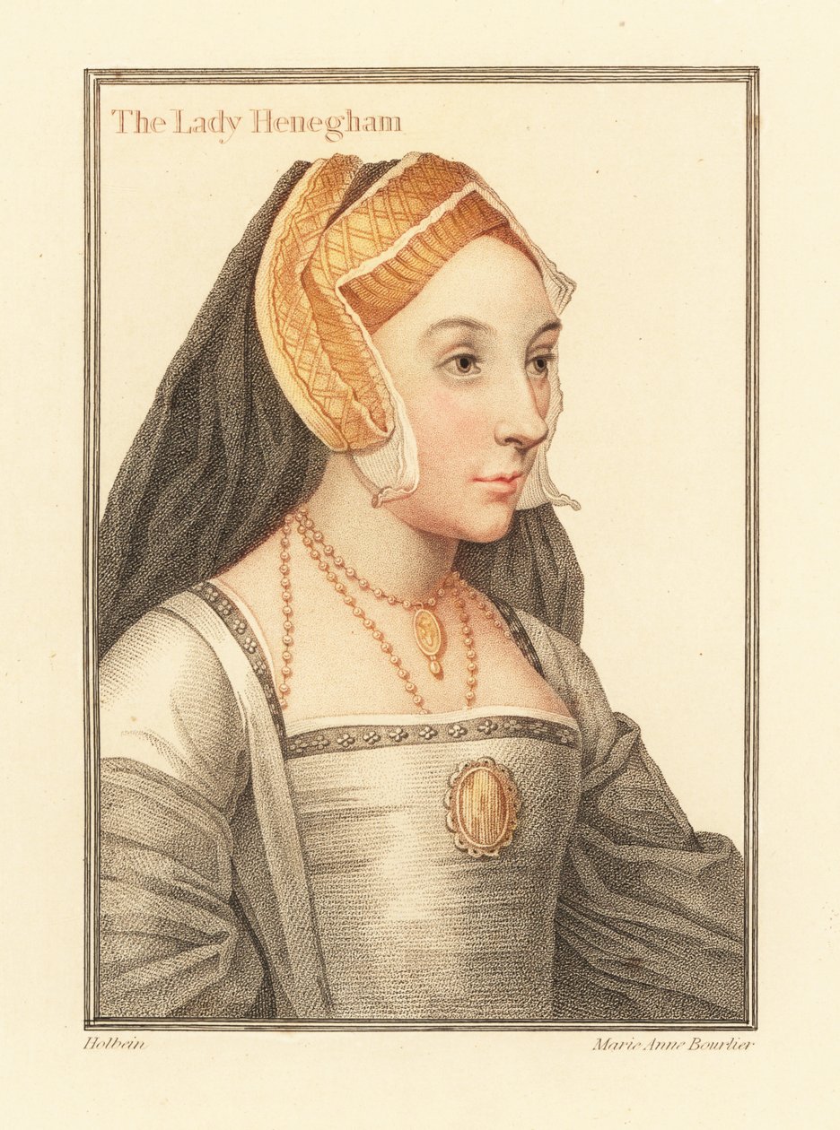 Mary Shelton, Lady Heveningham., 1812 (gravering) af Hans (after) Holbein the Younger