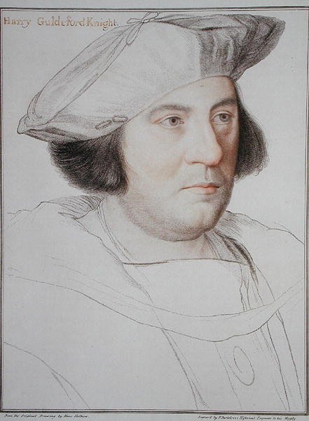 Portræt af Harry Guldeford (d.1532) graveret af Francesco Bartolozzi (1727-1815) 1792 (gravering) af Hans (after) Holbein the Younger
