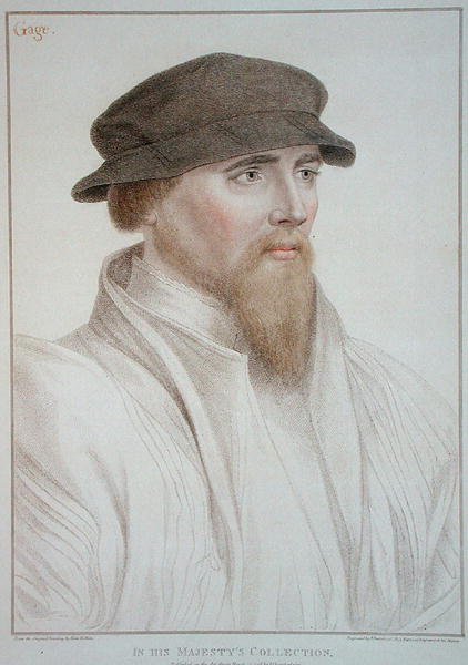 Portræt af John Gaye (d.1557) graveret af Francesco Bartolozzi (1727-1815) 1796 (gravering) af Hans (after) Holbein the Younger