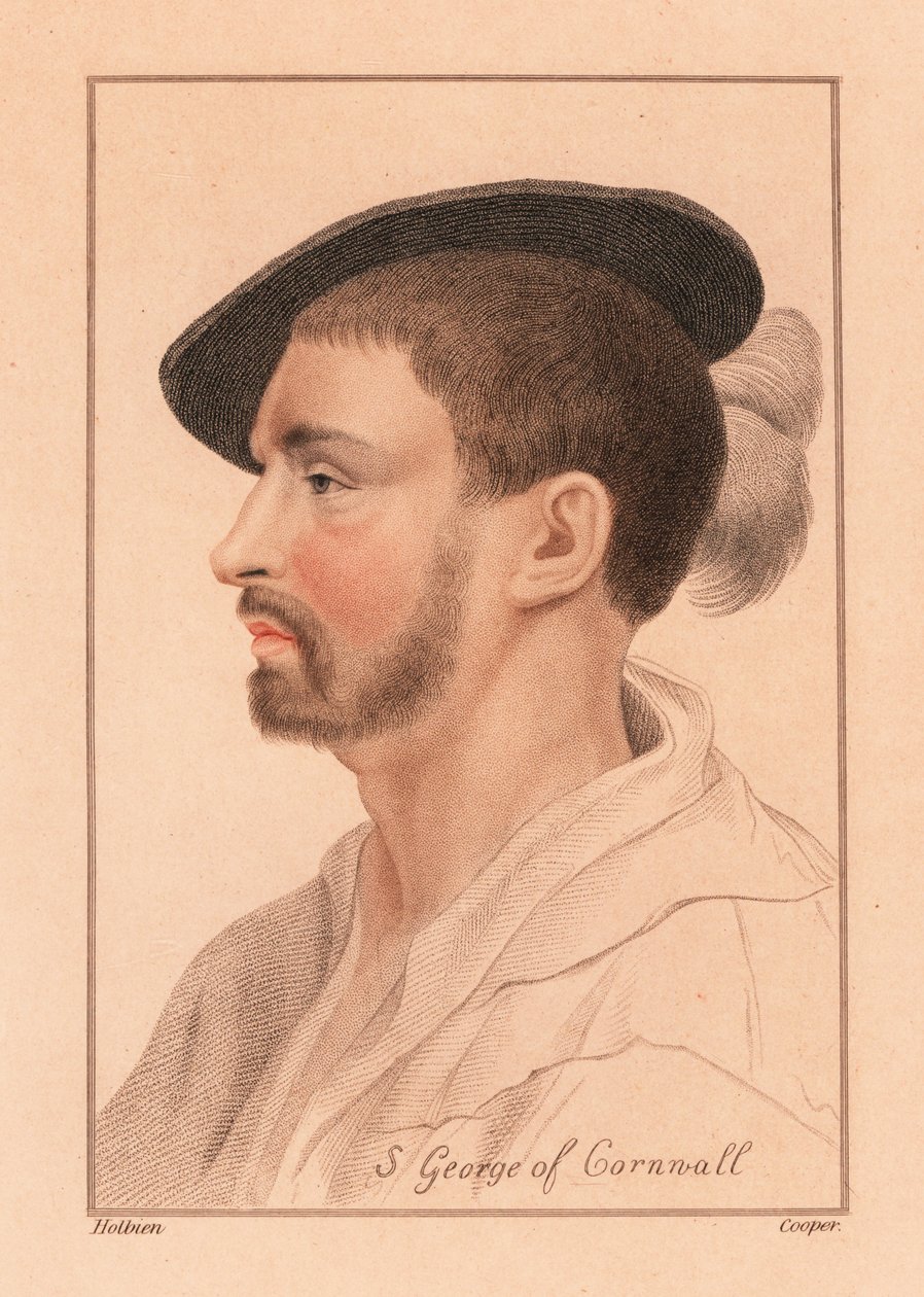 Simon George af Quocoute, Cornwall., 1812 (gravering) af Hans (after) Holbein the Younger