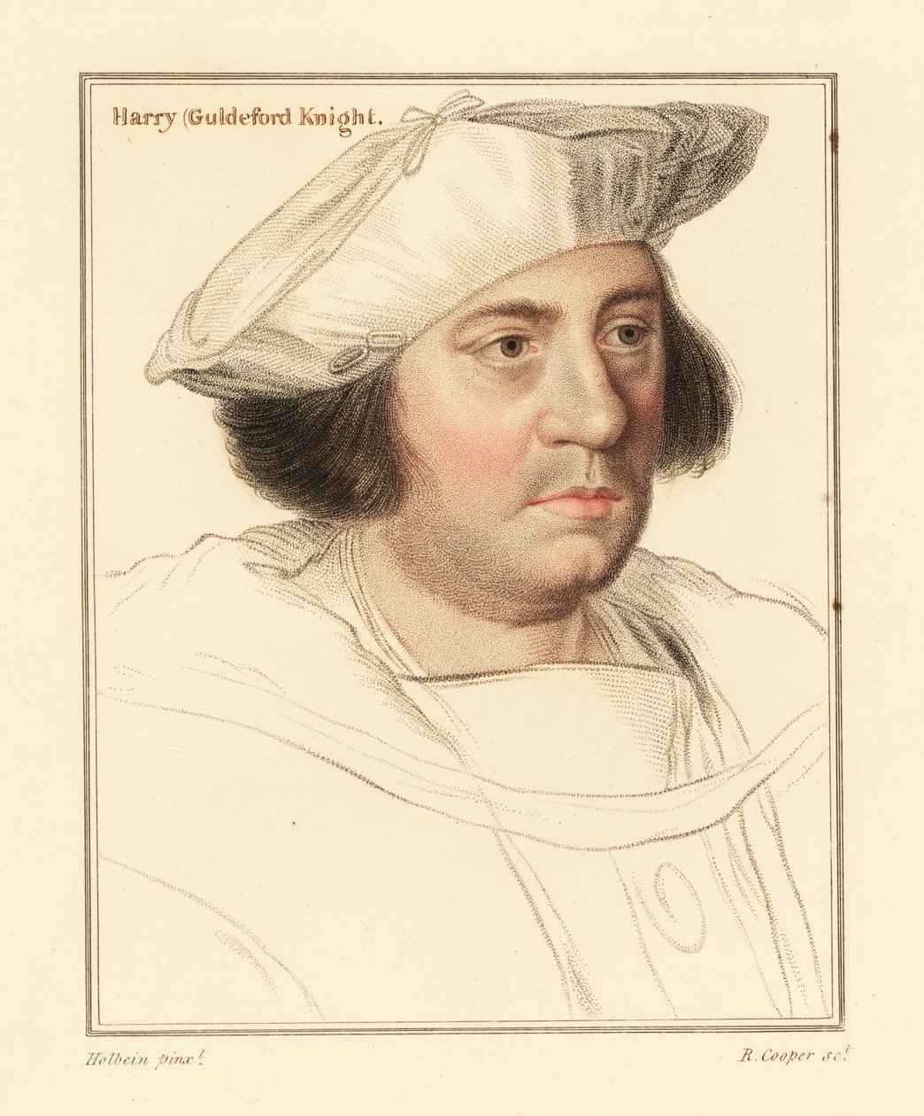 Sir Henry Guldeford, Master of the Horse., 1812 (gravering) af Hans (after) Holbein the Younger